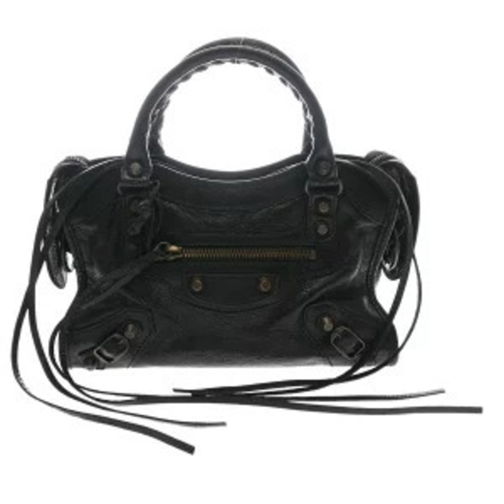 Balenciaga City Black Leather Bag Handbag
